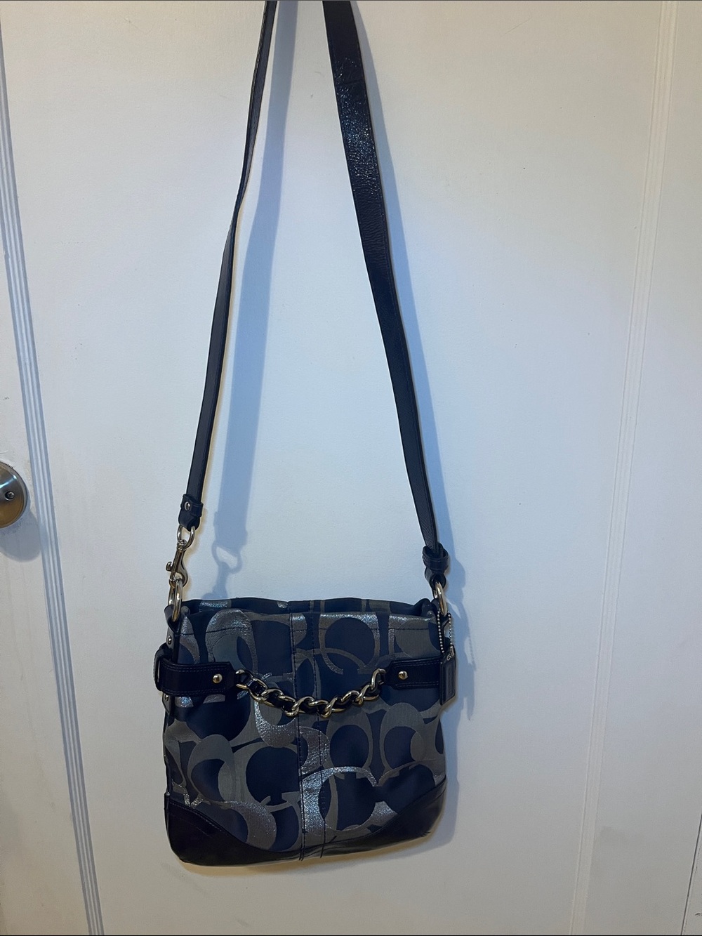 Coach Shoulder Bag in Deep Blue